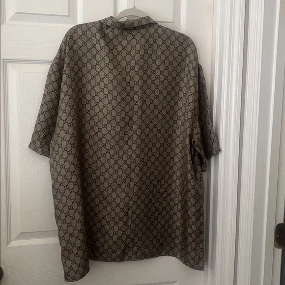 Gucci Brown and Blue Donald Duck Graphic Shirt - Picture 3 of 9